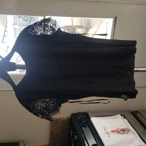 Black lace top